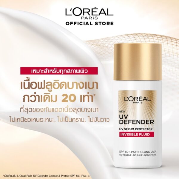 ลอรีอัล ปารีส L'Oréal Paris UV Defender Invisible Fluid SPF50+ PA++++ 50ml